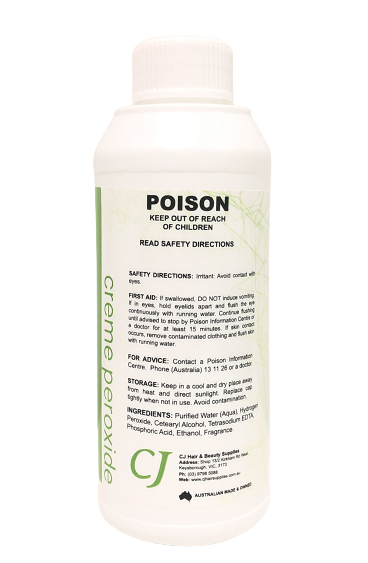 CJ Creme Peroxide 30 Vol 250ml