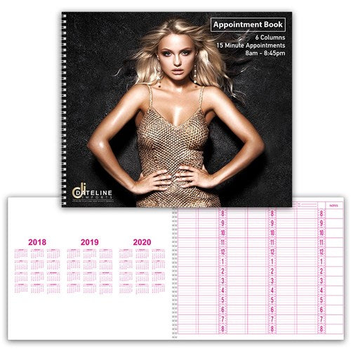 Dateline Professional 6 Column Appointment Book