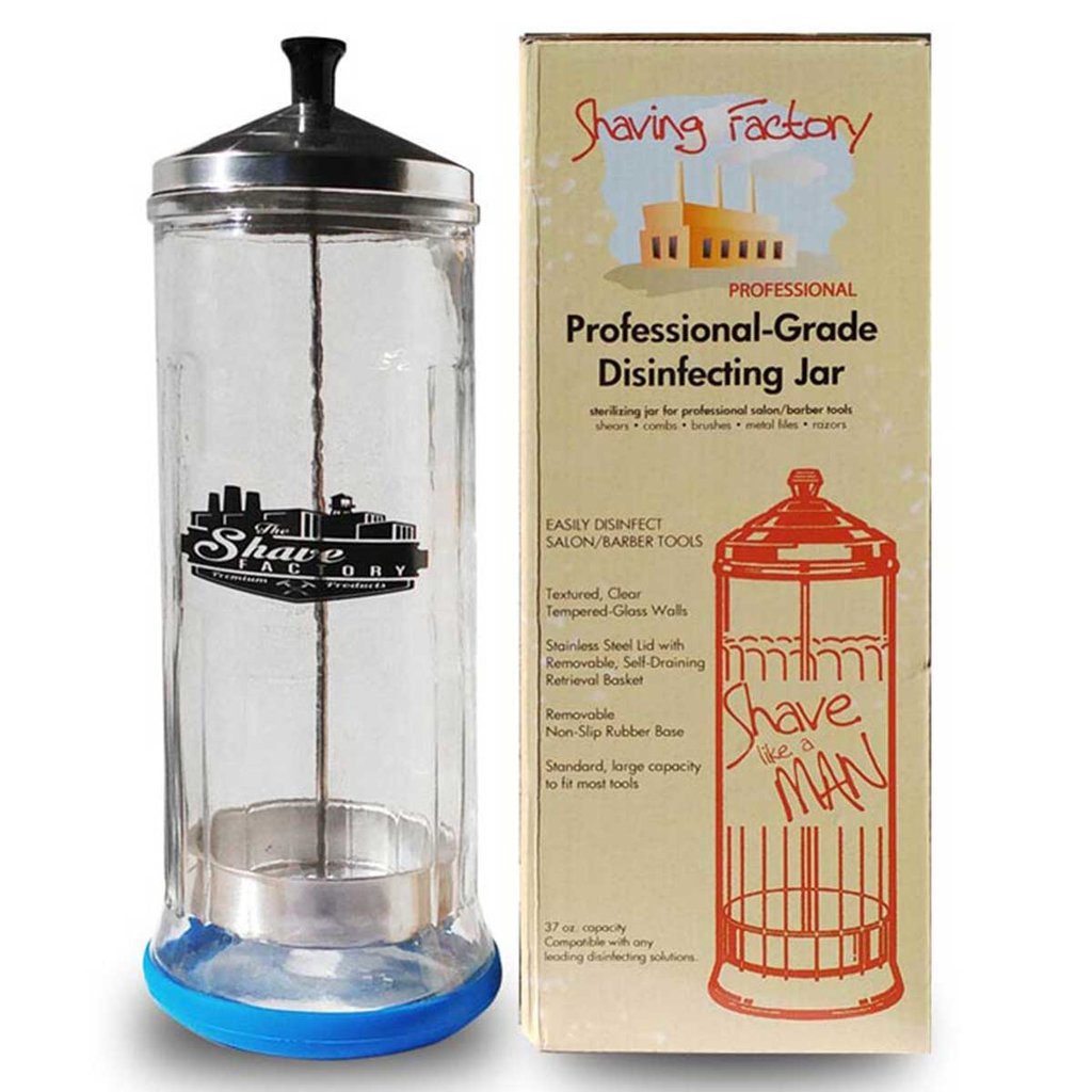 The Shave Factory Disinfectant Jar