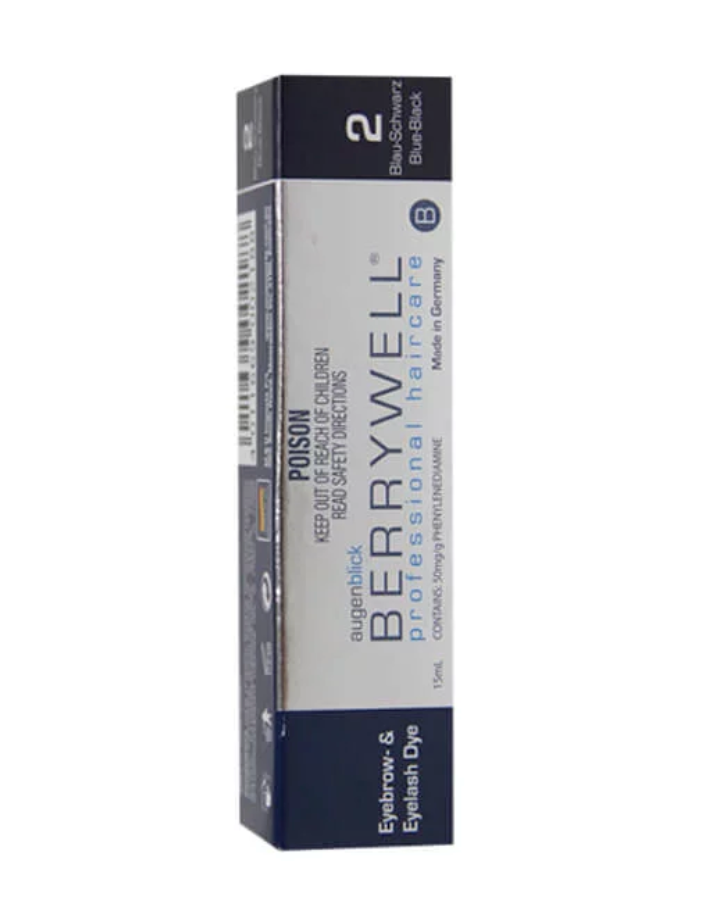 Berrywell Eyebrow and Eyelash Tint Blue Black 15ml