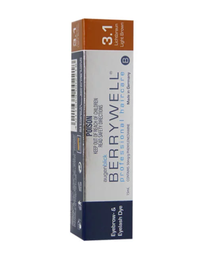 Berrywell Eyebrow and Eyelash Tint Light Brown 15ml