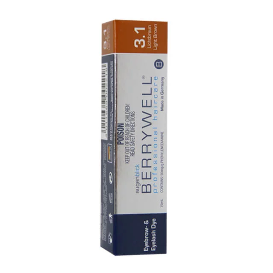 Berrywell Eyebrow and Eyelash Tint Light Brown 15ml