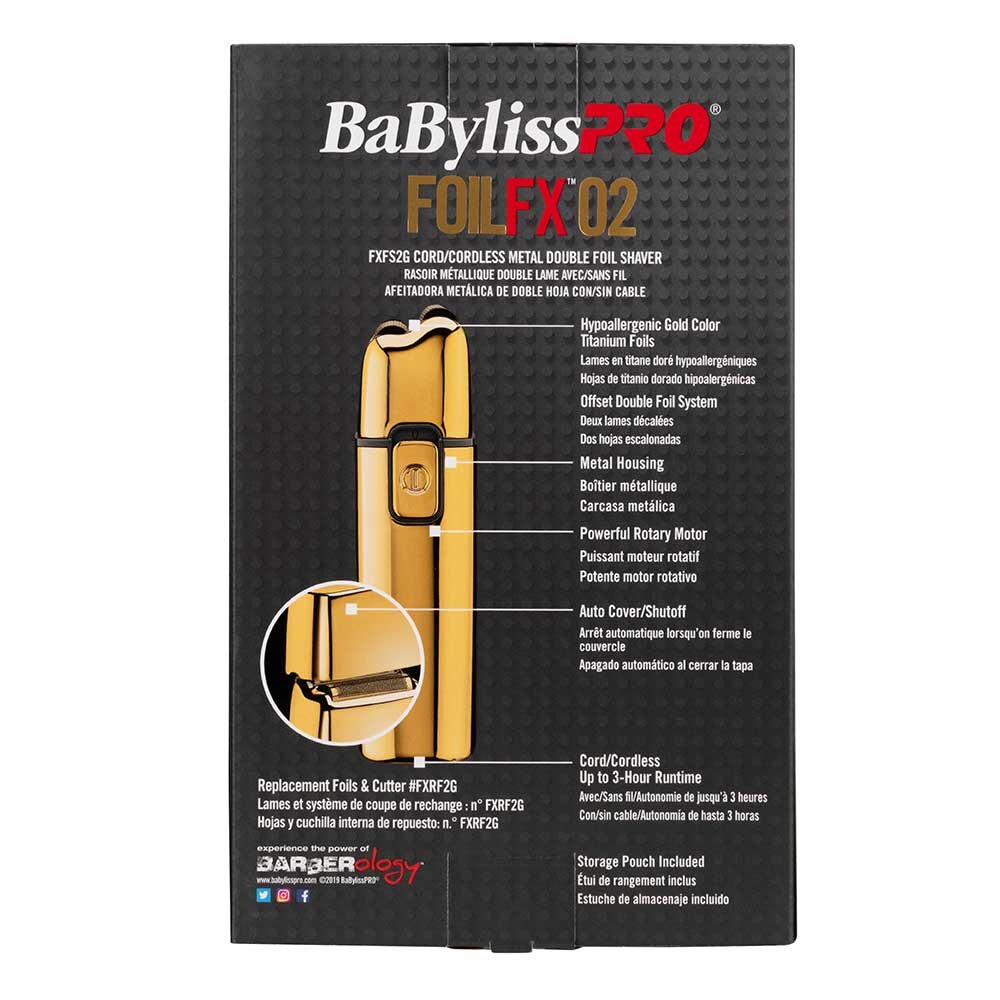 Babyliss Pro Foil Shaver FoilFX02 Gold