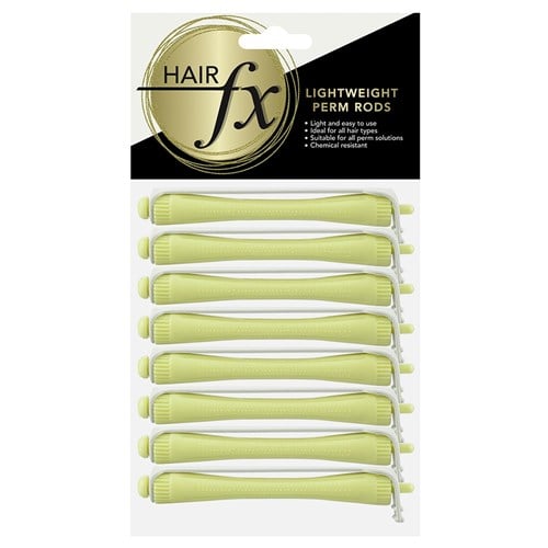 Hair FX Lightweight Perm Rod - Yellow 8mm 8pk