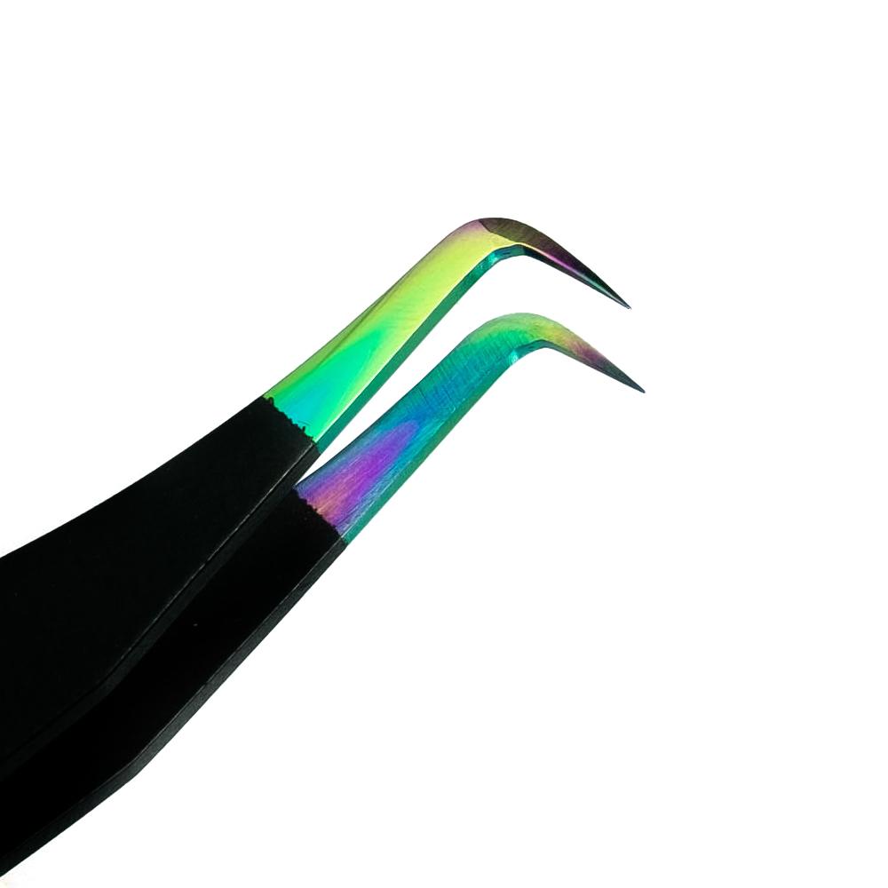 Rainbow 90 Degree Volume Tweezers