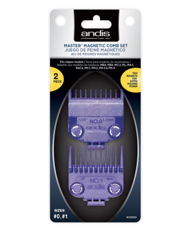 Andis Magnetic Comb Set 0 & 1 (2pcs)