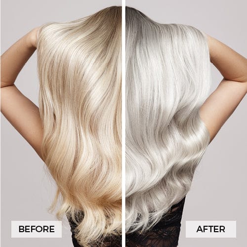 Ice Blonde Anti-Yellow Toning Mousse counteracts and neutralises unwanted yellow gold and brassy tones often evident in blonde, bleached or grey hair types. 