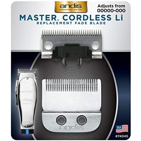 Andis Master Cordless Li Replacement Fade Blade, Carbon Steel Size 00000-000