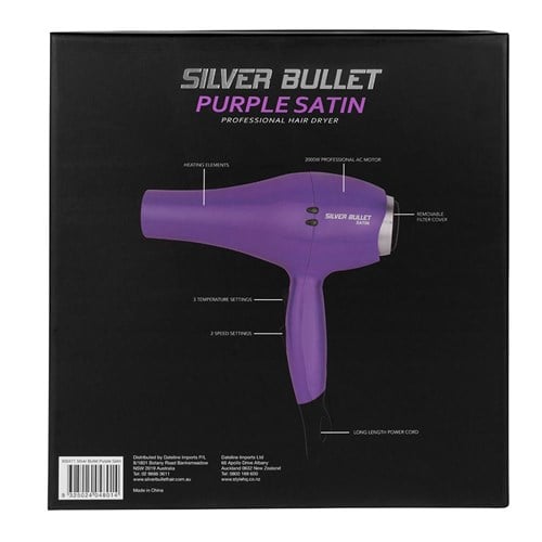 Silver Bullet Satin Hair Dryer - Purple