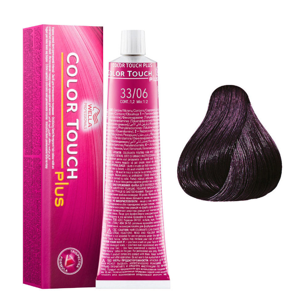 Wella Color Touch Plus 33/06 Dark Brown/Natural Violet Semi Permanent 60 ml