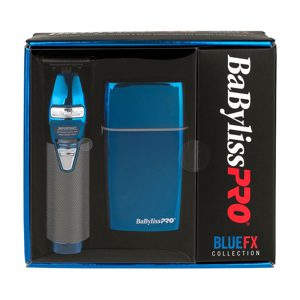 Babyliss Pro Blue FX Outlining Trimmer & Double Foil Shaver