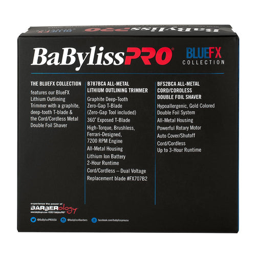 Babyliss Pro Blue FX Outlining Trimmer & Double Foil Shaver