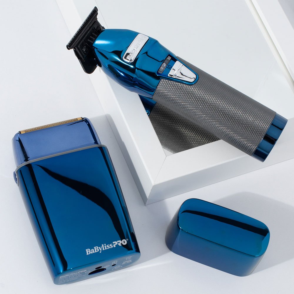 Babyliss Pro Blue FX Outlining Trimmer & Double Foil Shaver