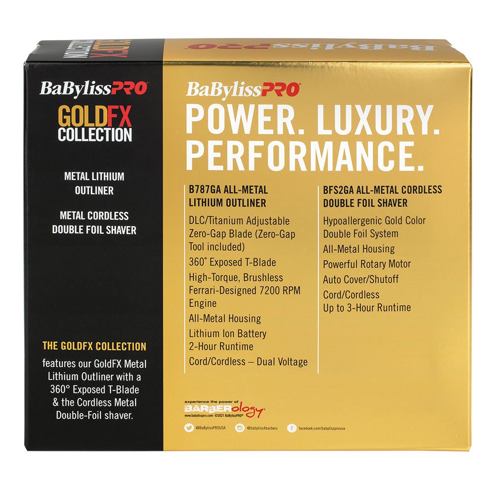 Babyliss Pro GoldFX Outliner Trimmer & Cordless Shaver