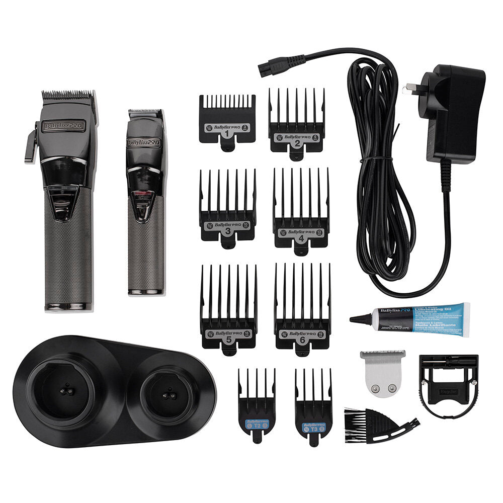 Babyliss Pro Graphite FX Lithium Cordless Clipper & Trimmer Set
