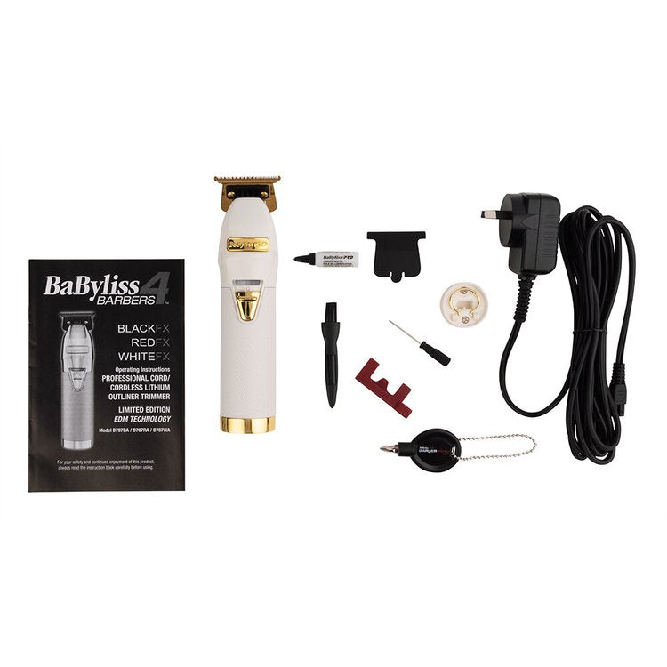 Babyliss Pro White FX Lithium Hair Trimmer Influencer Collection