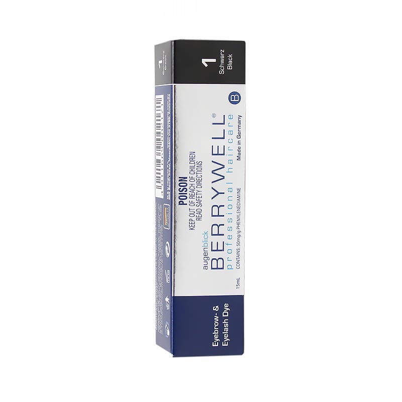 Berrywell Eyebrow and Eyelash Tint Black 15ml