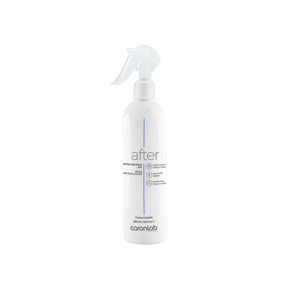 Caronlab After Waxing Oil & Moisturiser Trigger Spray Bottle 250ml
