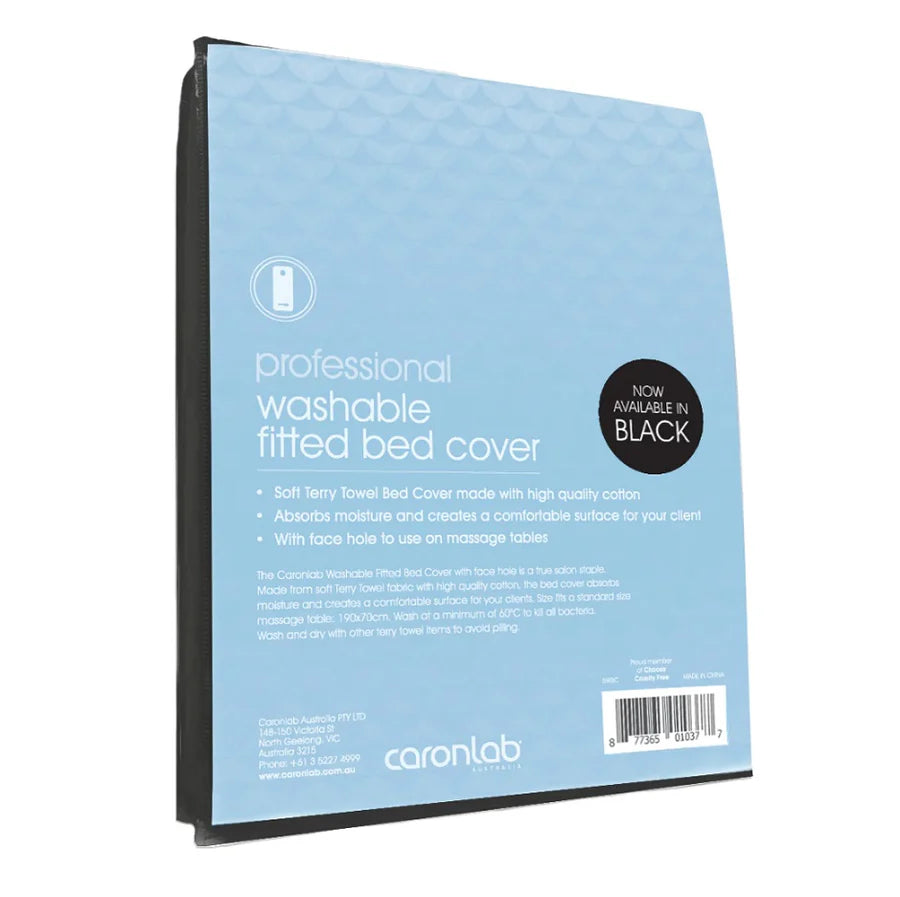 Caronlab Professional Washable Bed Cover Black