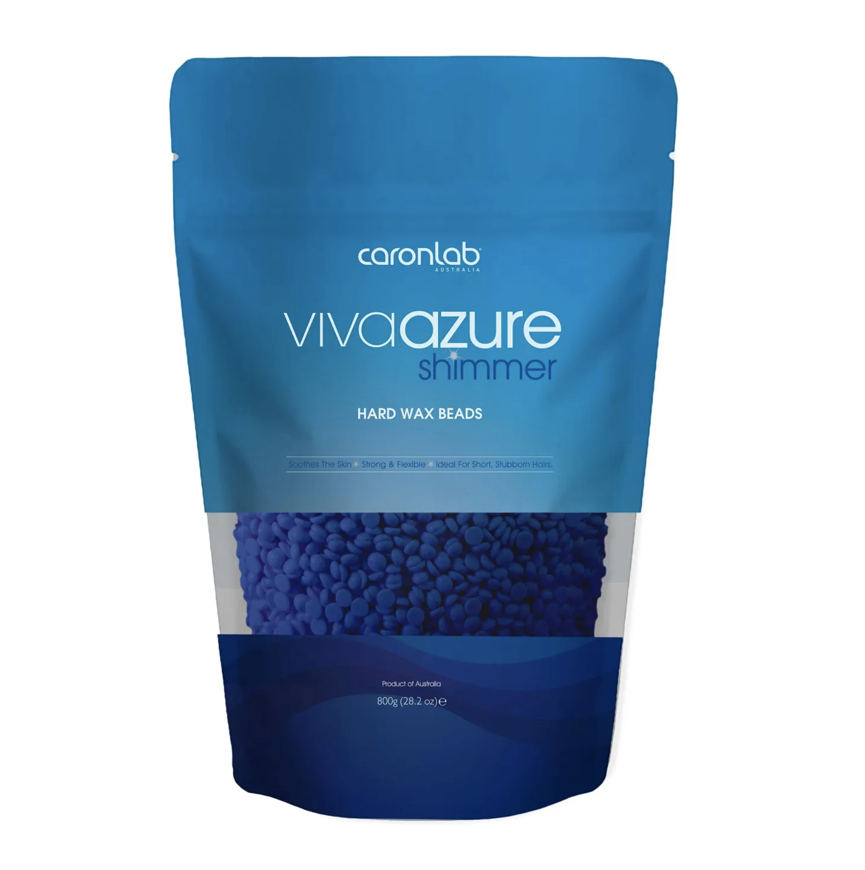 Caronlab Viva Azure Shimmer Hard Wax Beads 800g