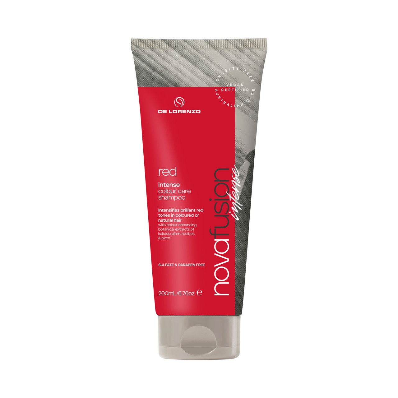 De Lorenzo Novafusion Intense Red Shampoo 200ml Tube