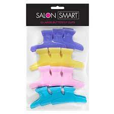 Salon Smart Butterfly Hair Clips Large 12pc