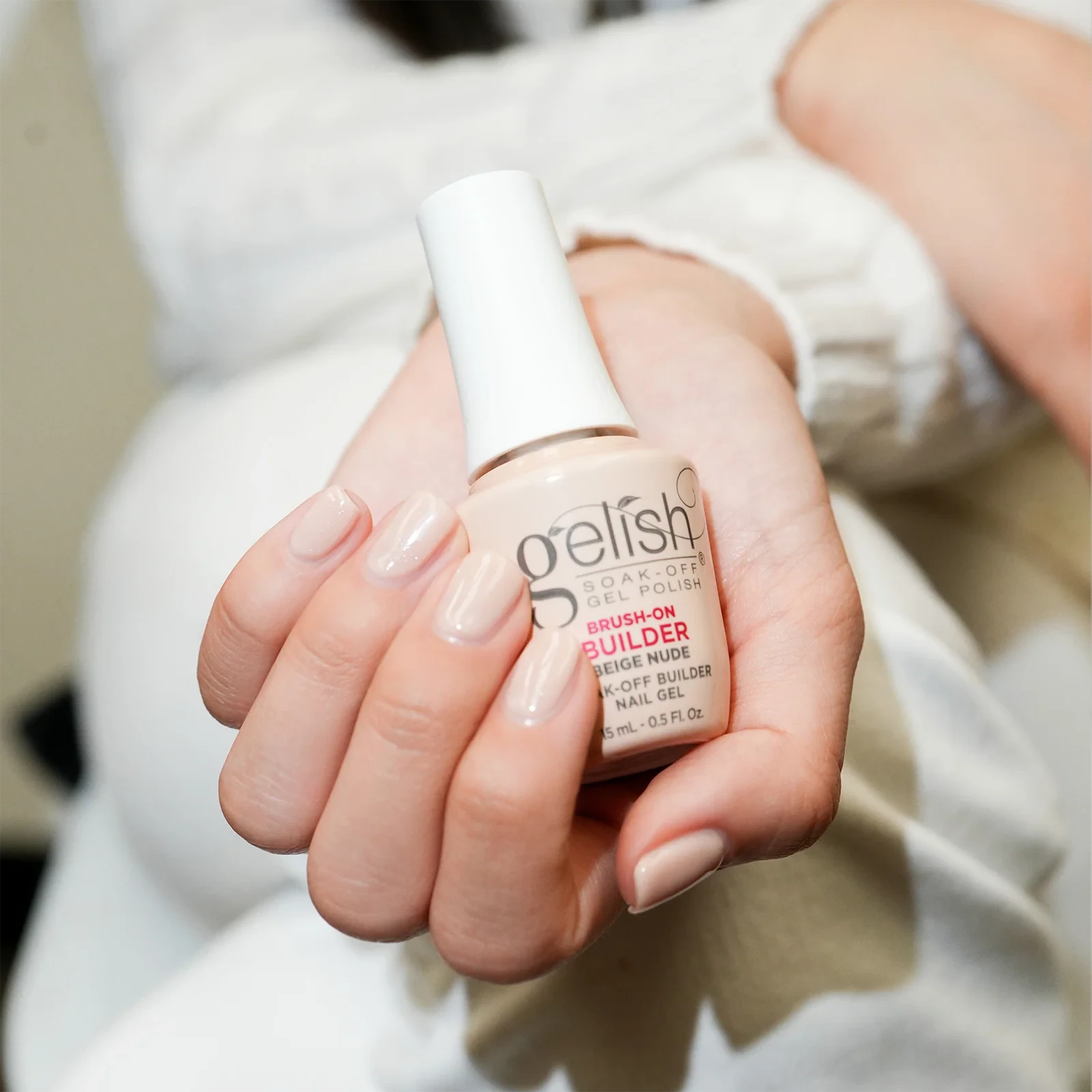 Gelish Soak-Off Brush-On Builder Gel 15ml - Beige Nude