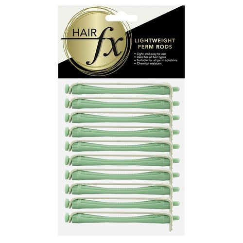 Hair FX Lightweight Perm Rod - Green 5mm 10pk