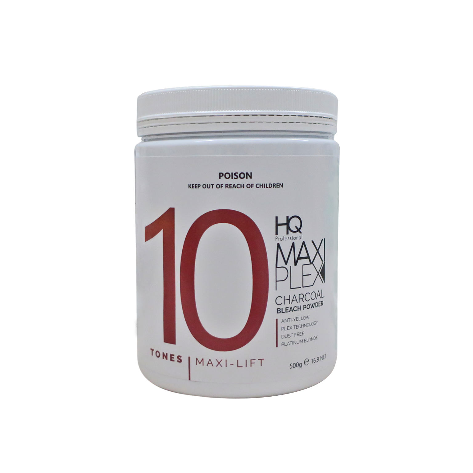 HQ Maxi Plex Charcoal Bleach Powder 500g