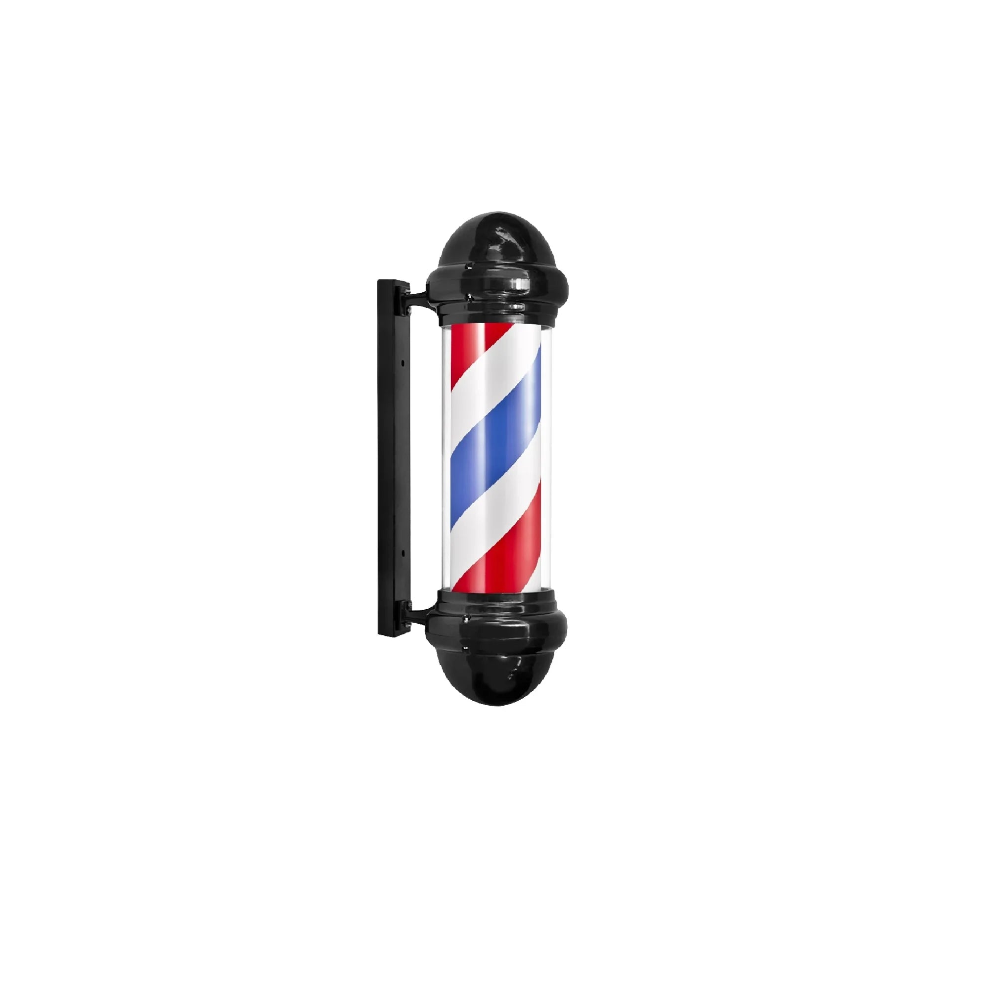 Karma Traditional Barber Pole - Black & Red/White/Blue