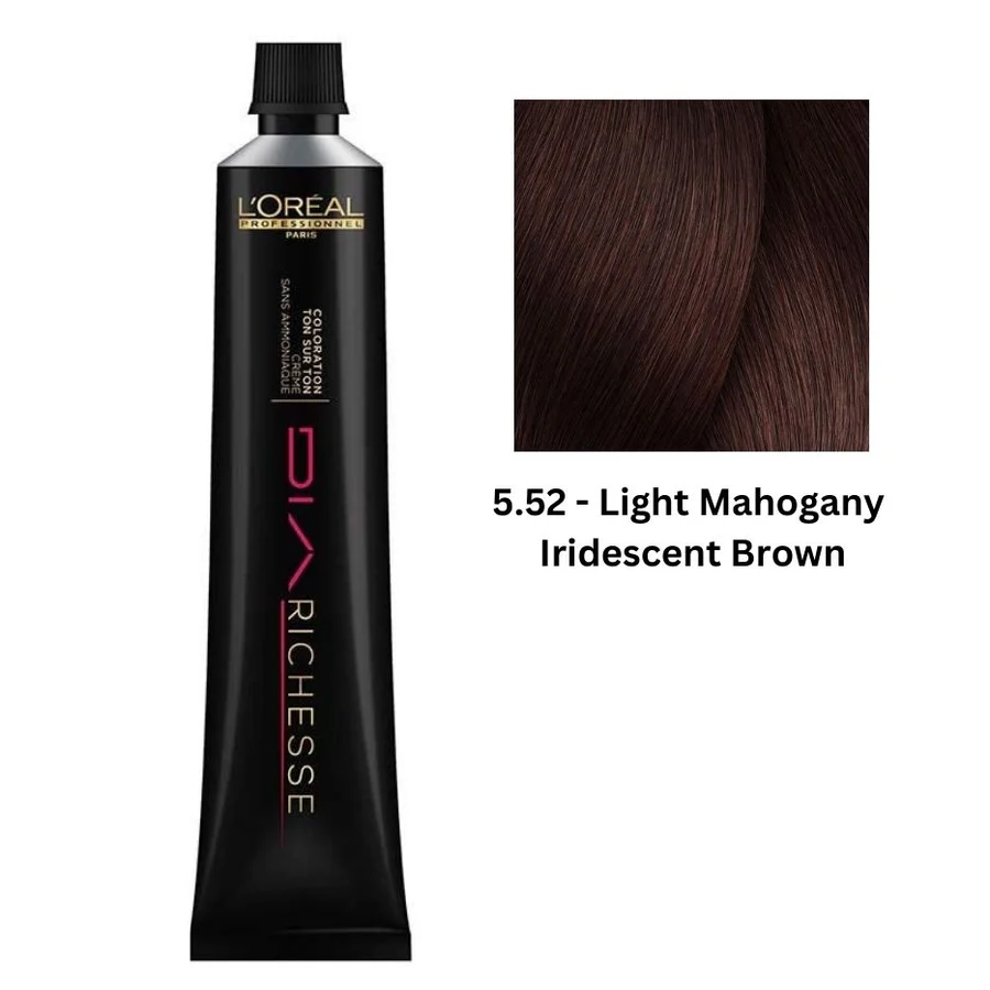 Loreal Dia Richesse Semi-Permanent 5.52 Light Mahogany Iridescent Brown 50ml