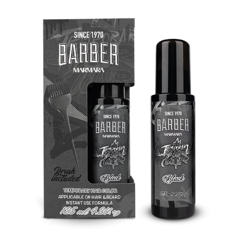 Barber Temporary Hair Colour Black 125ml
