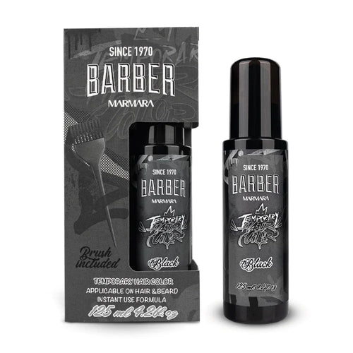 Barber Temporary Hair Colour Black 125ml