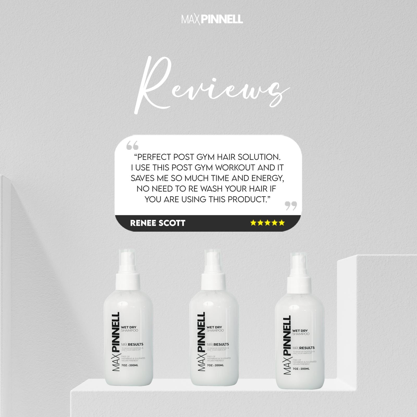 Max Pinnell Wet Dry Shampoo 200ml