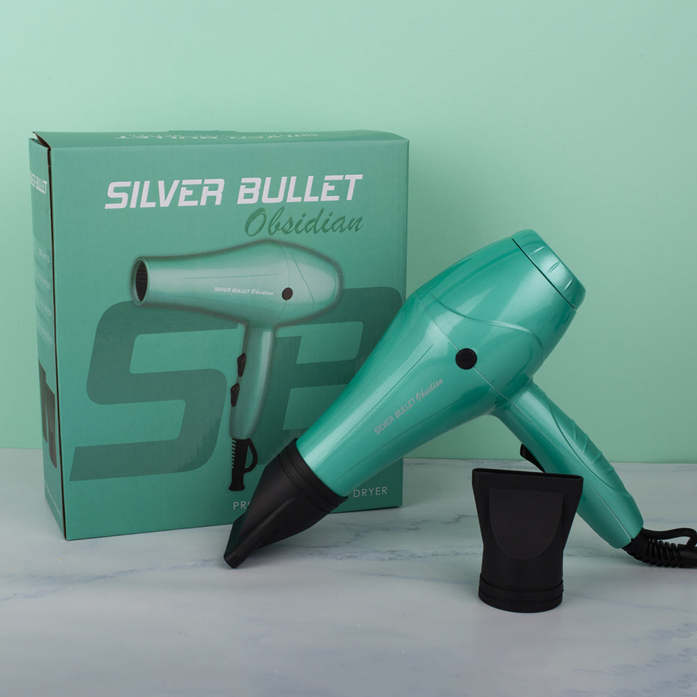 Silver Bullet Professional Hair Dryer Obsidian - Aqua