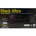 Ultra Fresh Black Nitro Powder Free 100 Gloves - Small