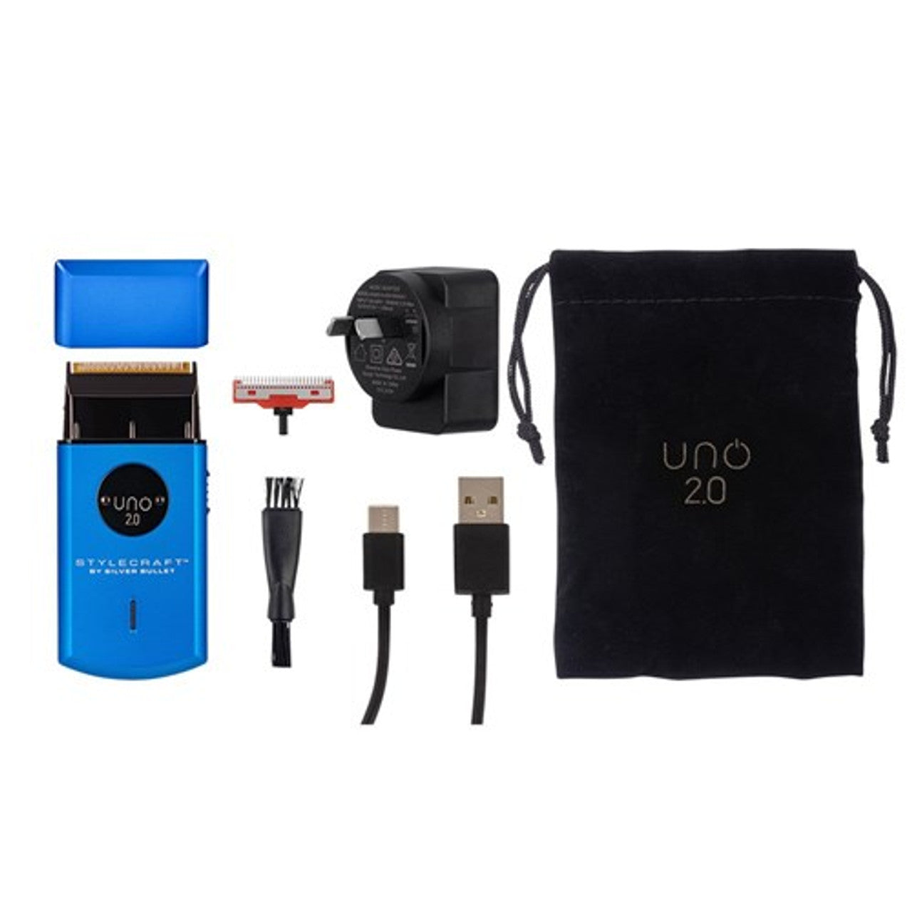 StyleCraft By Silver Bullet Uno 2.0 Shaver - Blue