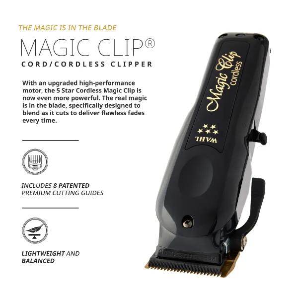 Wahl 5-star Cordless Magic Clipper Black